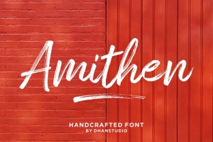Amithen: The Textured Brush Font for Bold Campaigns