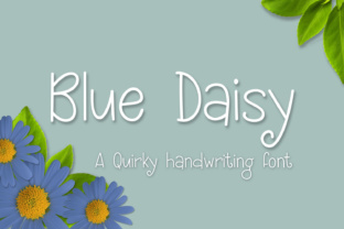 Blue Daisy: A Quirky Handwritten Font for Makers
