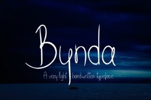 Bynda: A Light Handwritten Typeface for Web Design