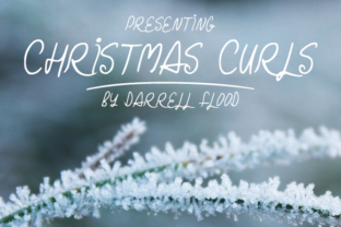 Christmas Curls: A Handwritten Script Font for Festive Editorial Design
