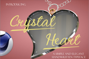 Crystal Heart Typeface for Elegant Editorial Design
