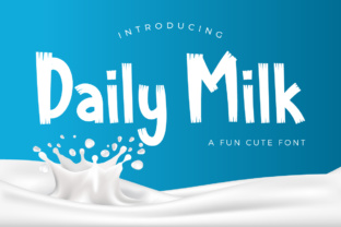 Daily Milk Font: A Cheerful Typeface for Makers