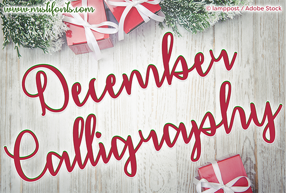 December Calligraphy: A Festive Font for Marketers