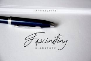 Fascinating Signature: A Modern Script Font for Web Design