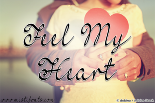 Feel My Heart: A Romantic Calligraphy Font for Branding
