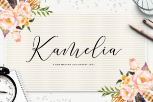 Kamelia Font: Elegant Script for Branding