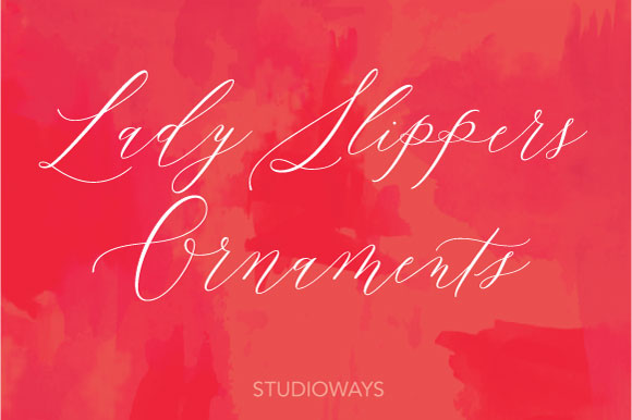 Lady Slippers Ornaments: Elevate Your Brand Typeface