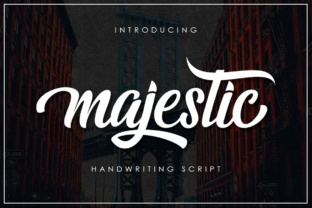 Majestic Typeface: A Bold Script for Modern Campaigns