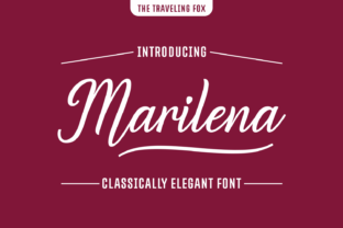 Marilena: A Graceful Script Font for Editorial Design