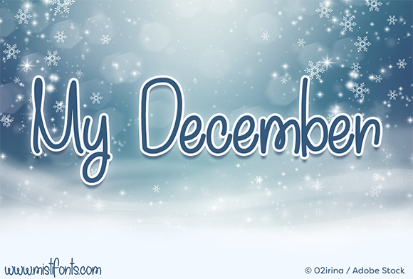 My December Font: Holiday Design Power