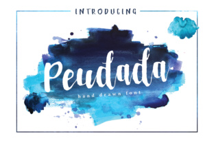 Peudada: A Handbrushed Font for Editorial Design