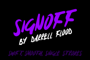 Signoff Font: The Perfect Typeface for Crafters