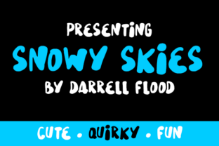 Snowy Skies: A Playful Font for Bold Branding